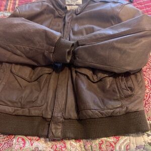 Leather Pilot’s Bomber jacket